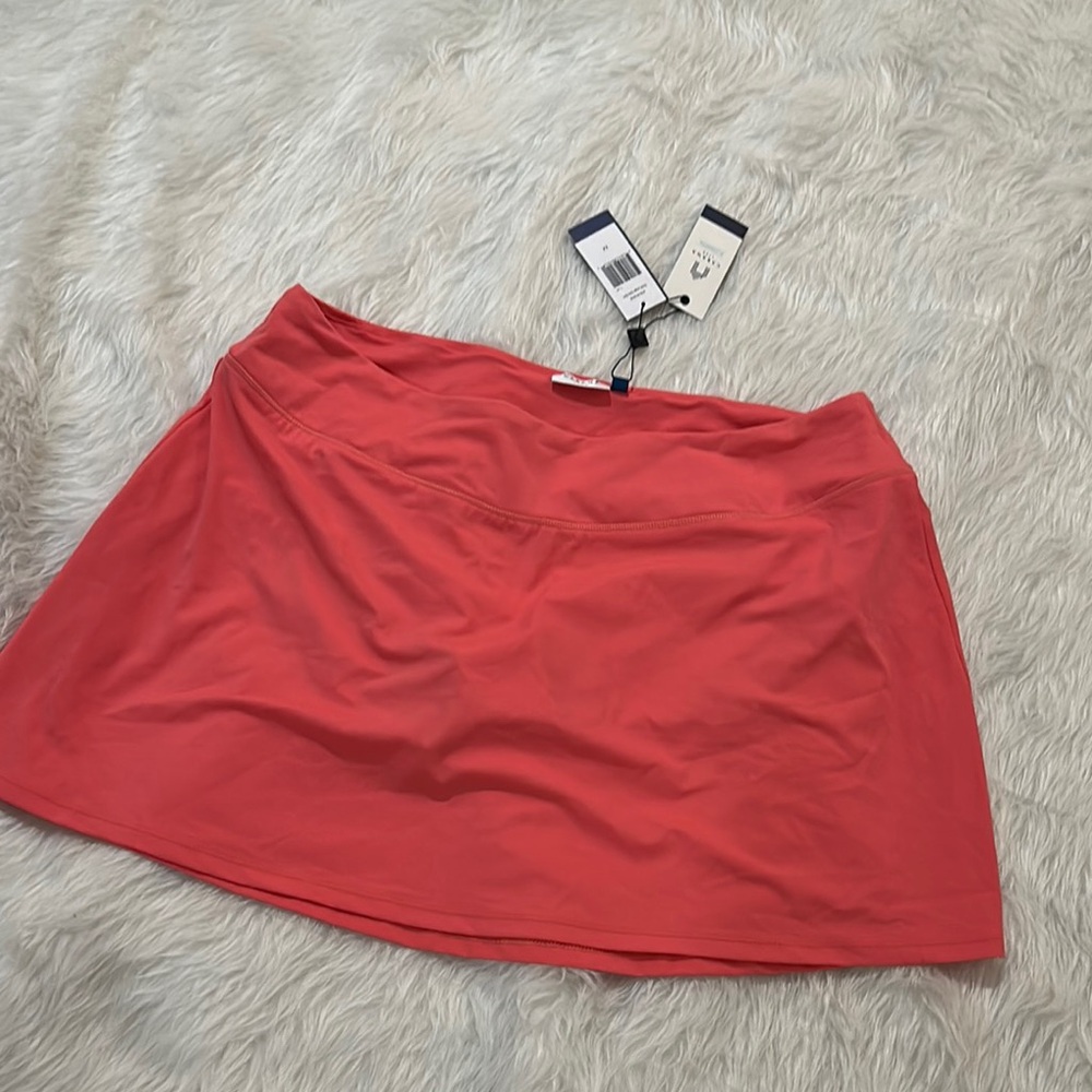 Cabana life coral longer swim skirt plus size 2x new with tag